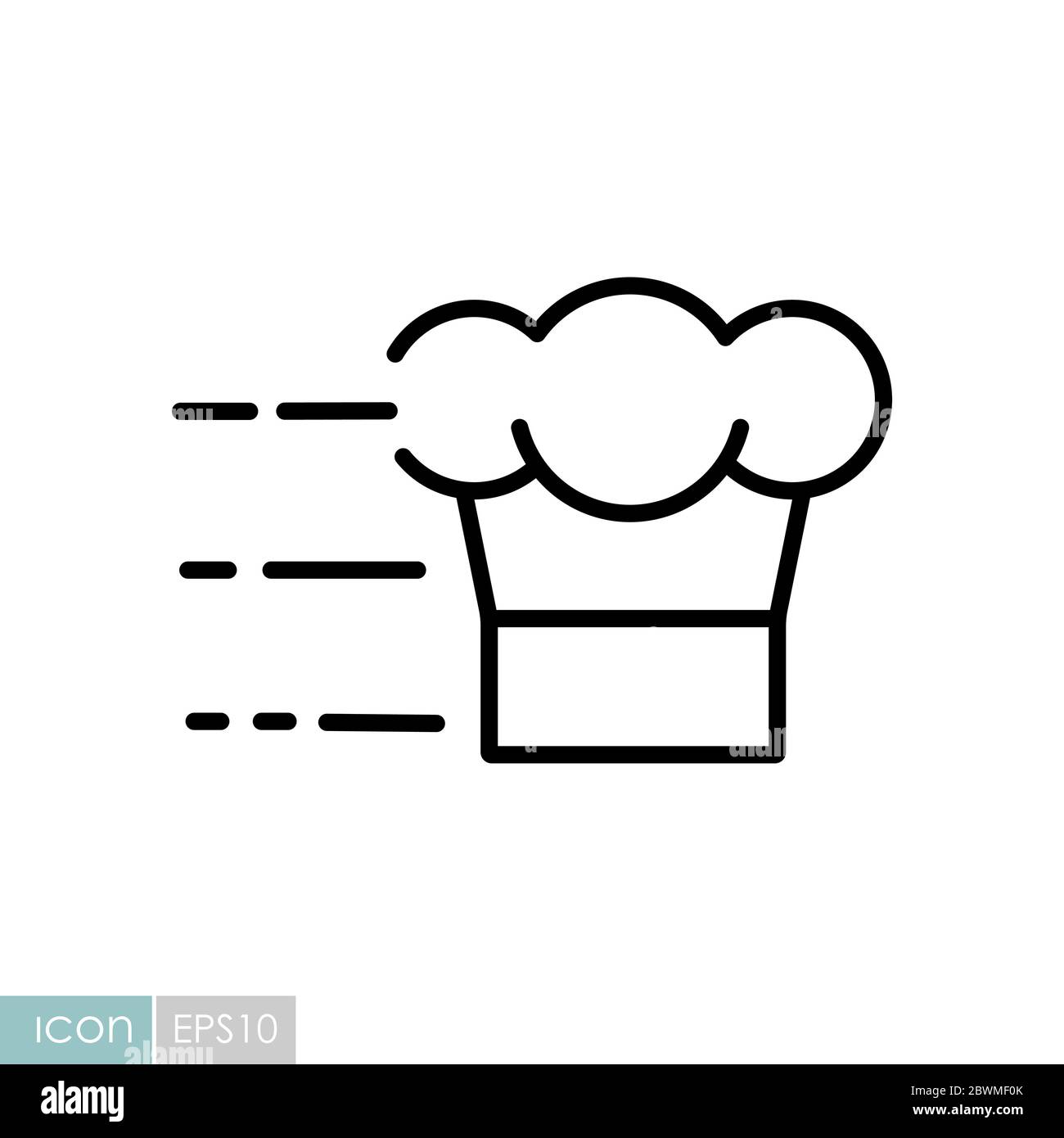 Fast delivery cook vector icon Stock Vector