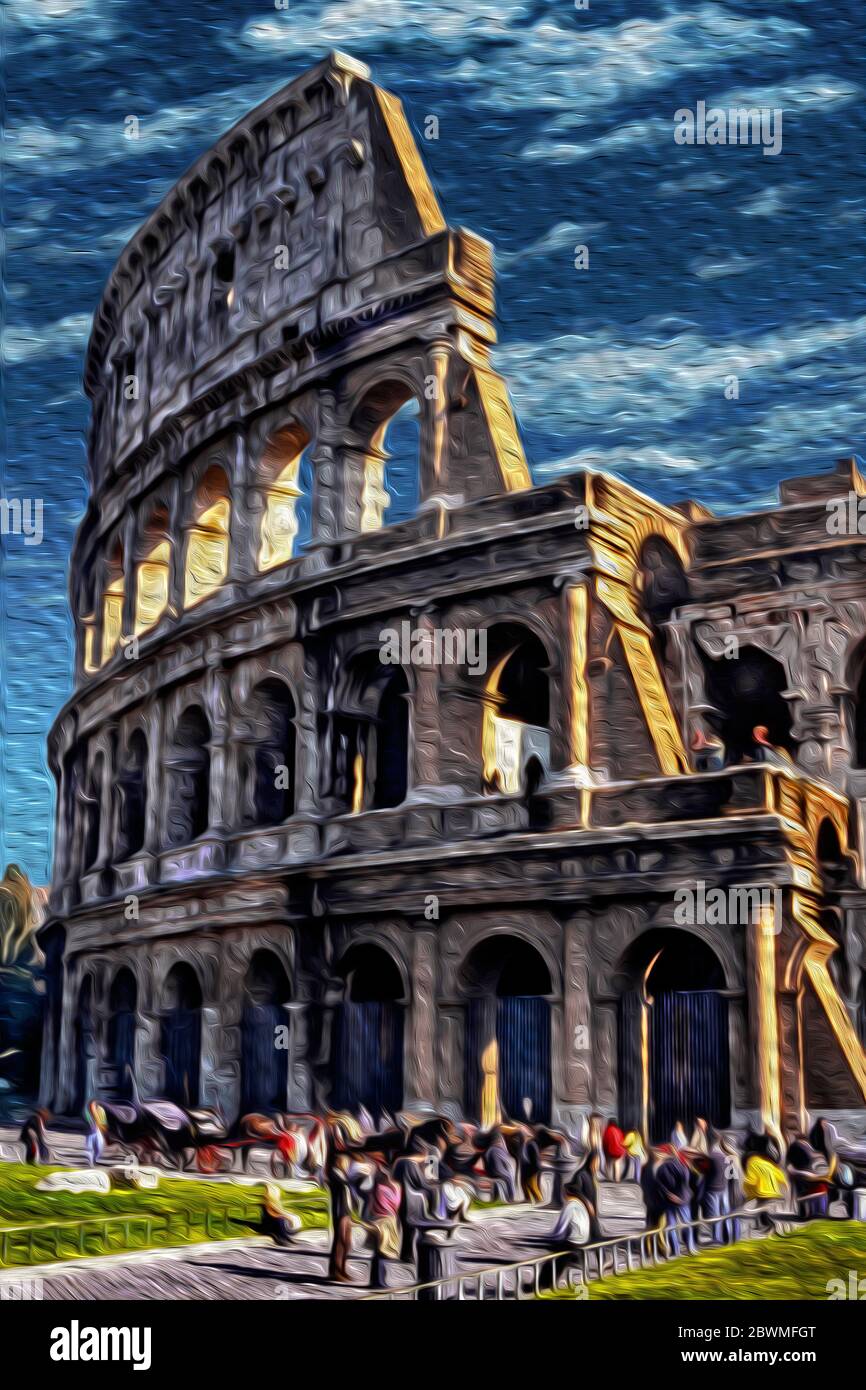 Colosseum facade, this Roman arena is one of the most iconic ...