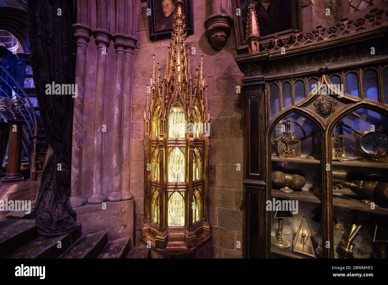 The studio set of Dumbledores Office, on display at the Making of Harry ...