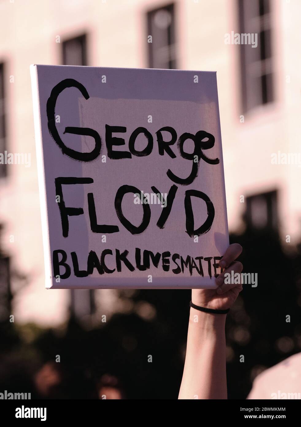 Black Lives Matter protest the death of George Floyd in Washington, D.C. Stock Photo
