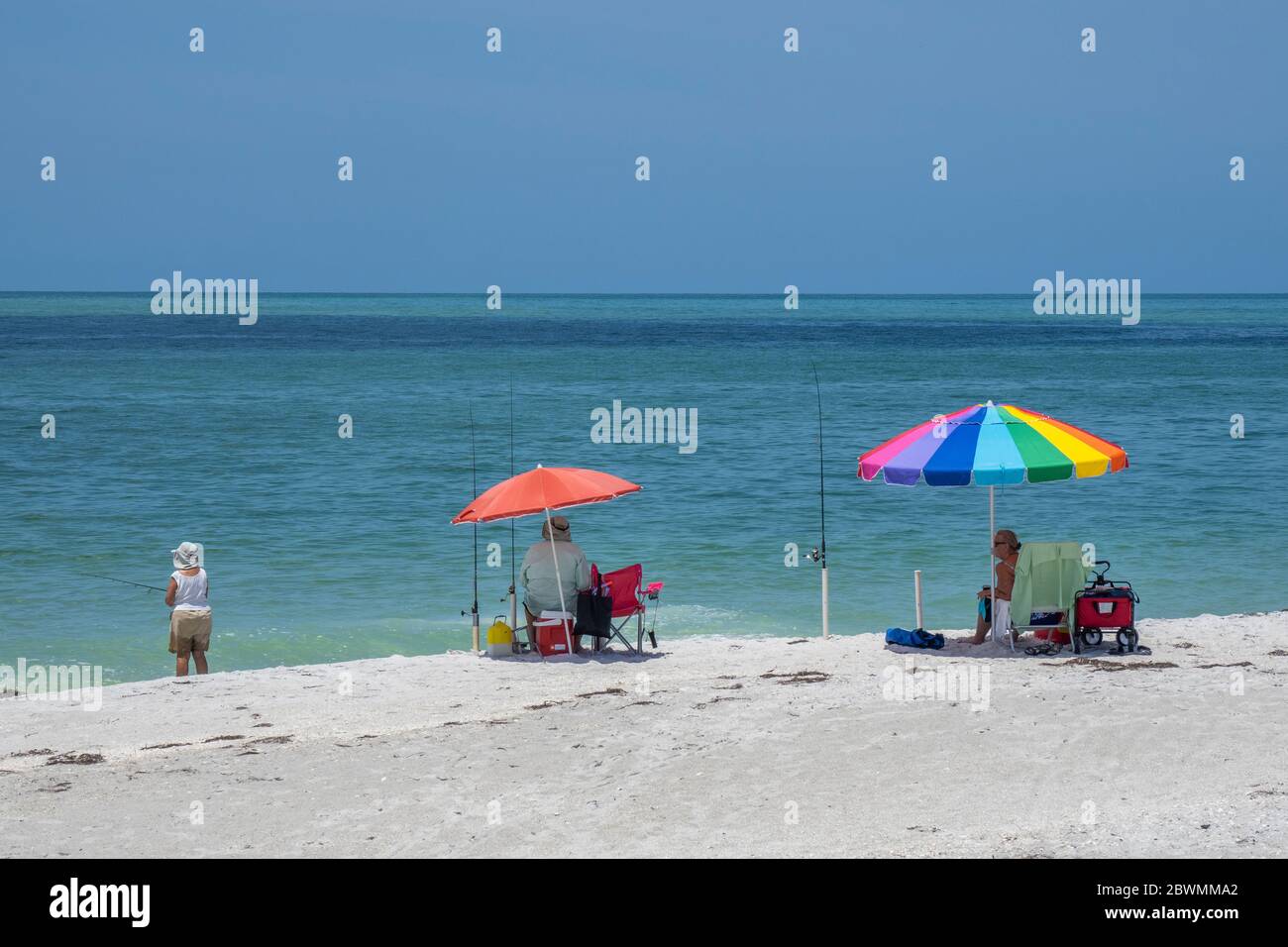 The  beach in Gasparilla Island State Park on the Gulf of Mexico in southwest Florida in the United States Stock Photo