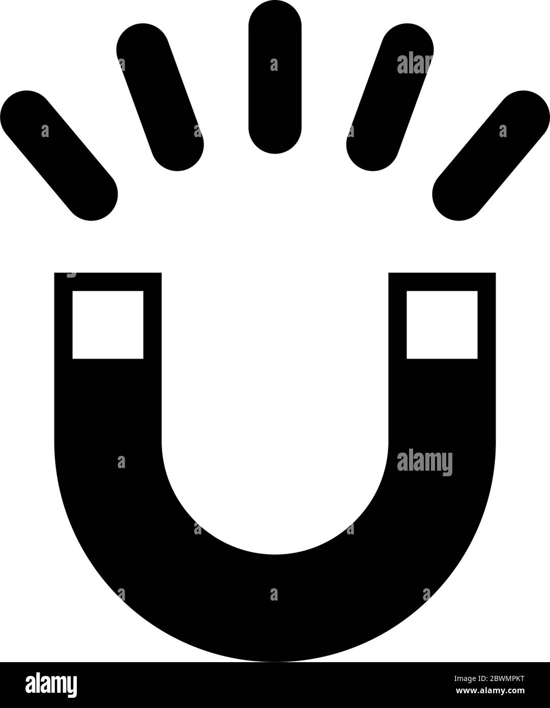 Power, Horseshoe, Flat Vector Icon
