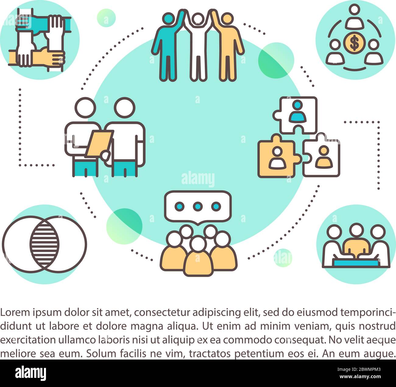 Coworking concept icon with text Stock Vector Image & Art - Alamy