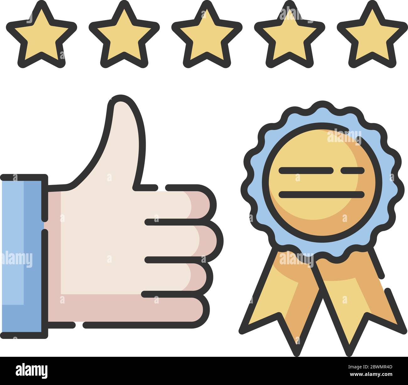 Brand image RGB color icon Stock Vector