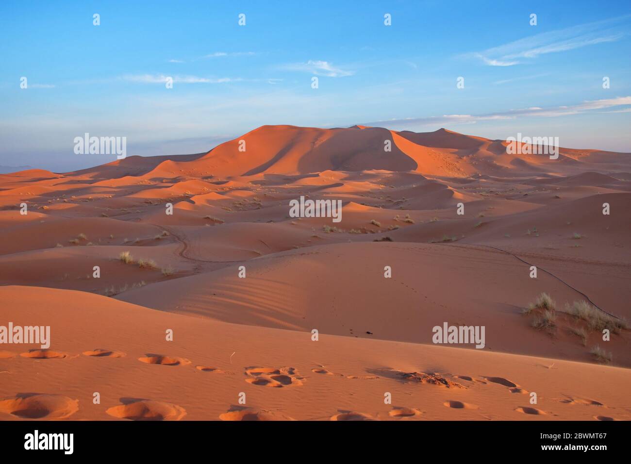 Sand dunes in Sahara desert, Morocco Stock Photo - Alamy