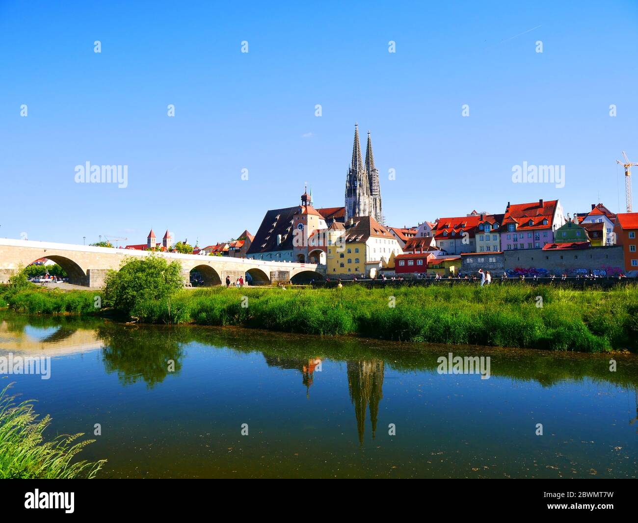 Regensburg, Germany: Skyline Stock Photo