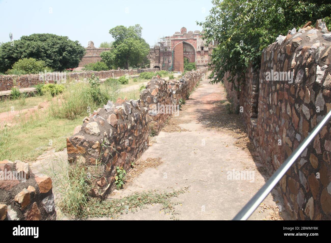 Old Fort (Purana Qila), New Delhi. Purana Qila is a 16th century fort in New Delhi, India (Photo Copyright © by Saji Maramon) Stock Photo