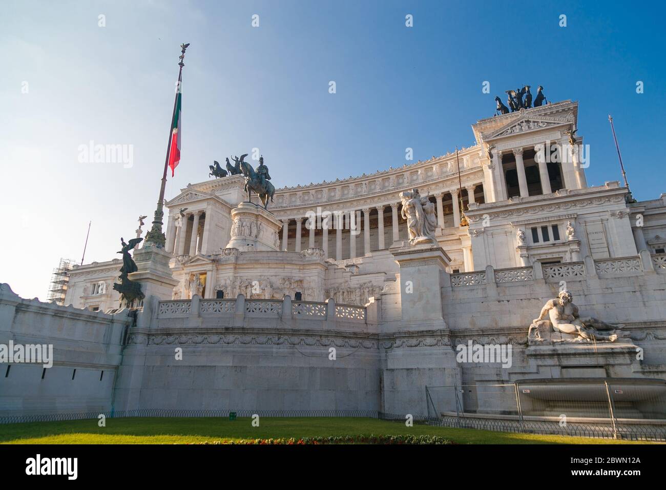 Monument Vittorio Emanuele II or Altar of the Fatherland in Roma, Italia. Stock Photo