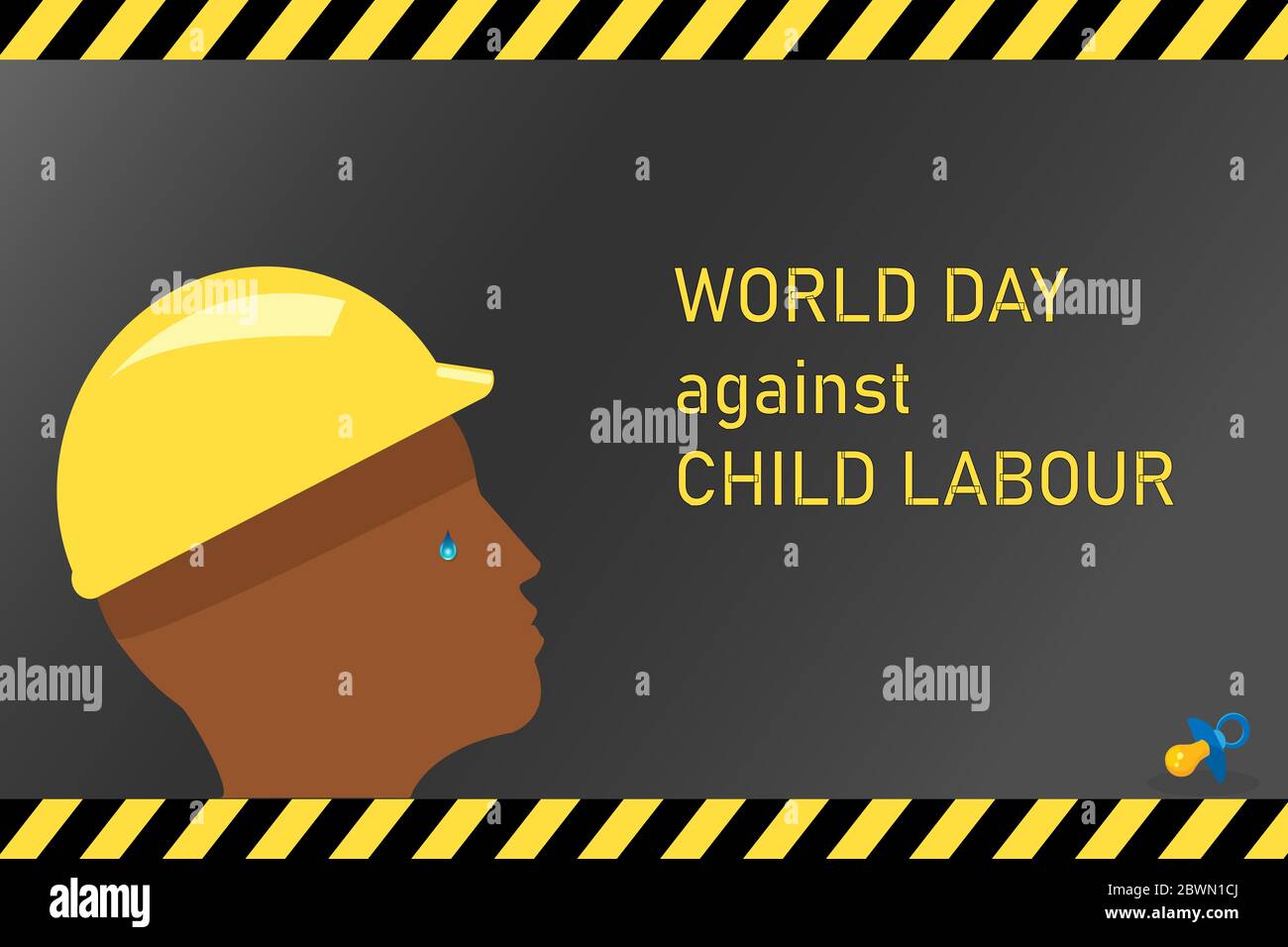 Vector illustration for the World Day against Child Labour Stock Vector ...