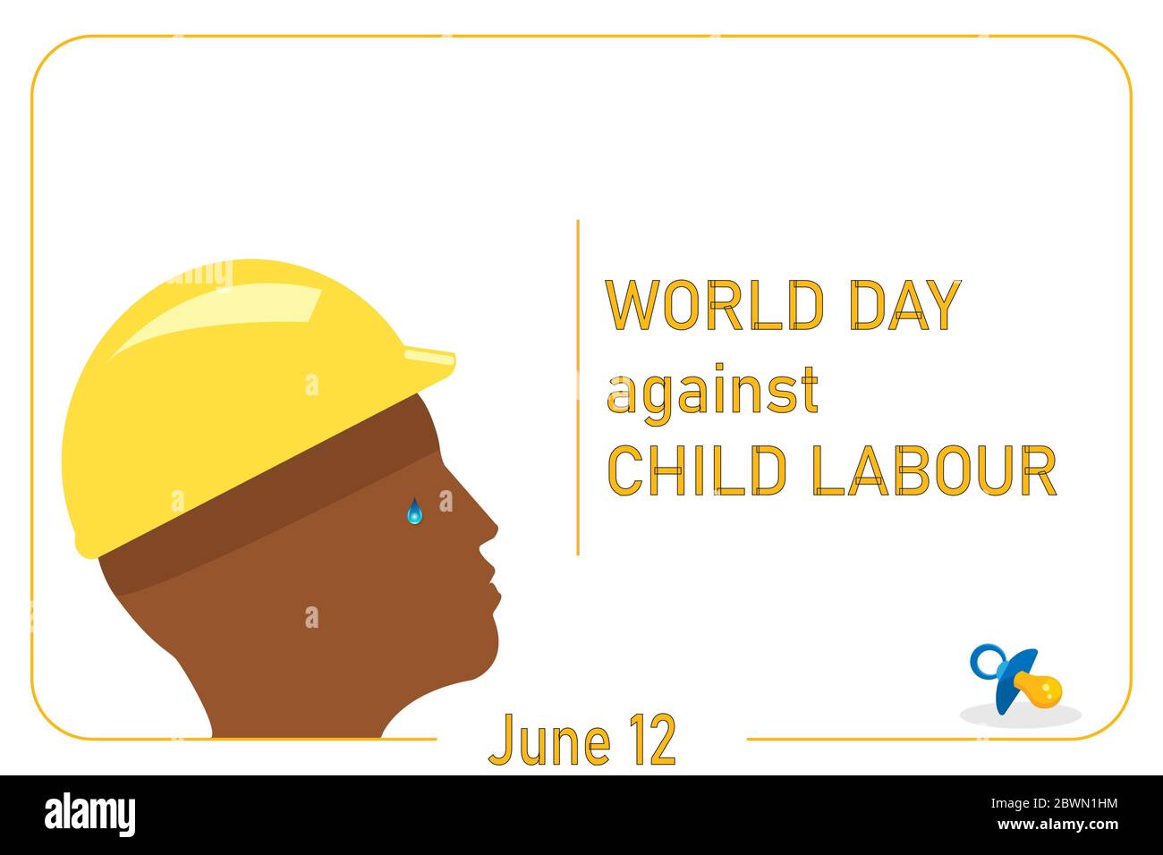 Vector Illustration For The World Day Against Child Labour Stock Vector Image Art Alamy