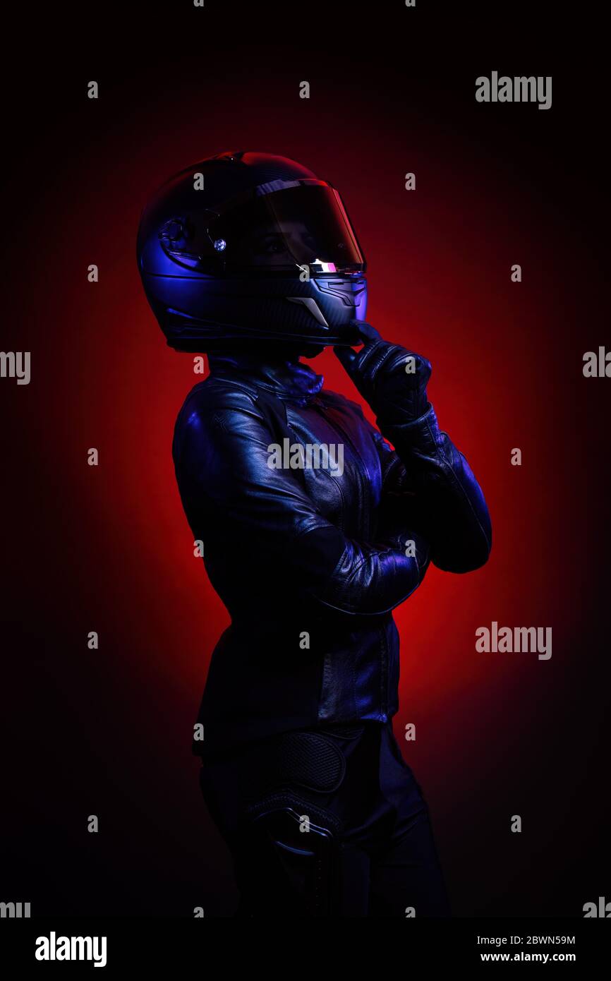 Leather jumpsuit hi-res stock photography and images - Alamy