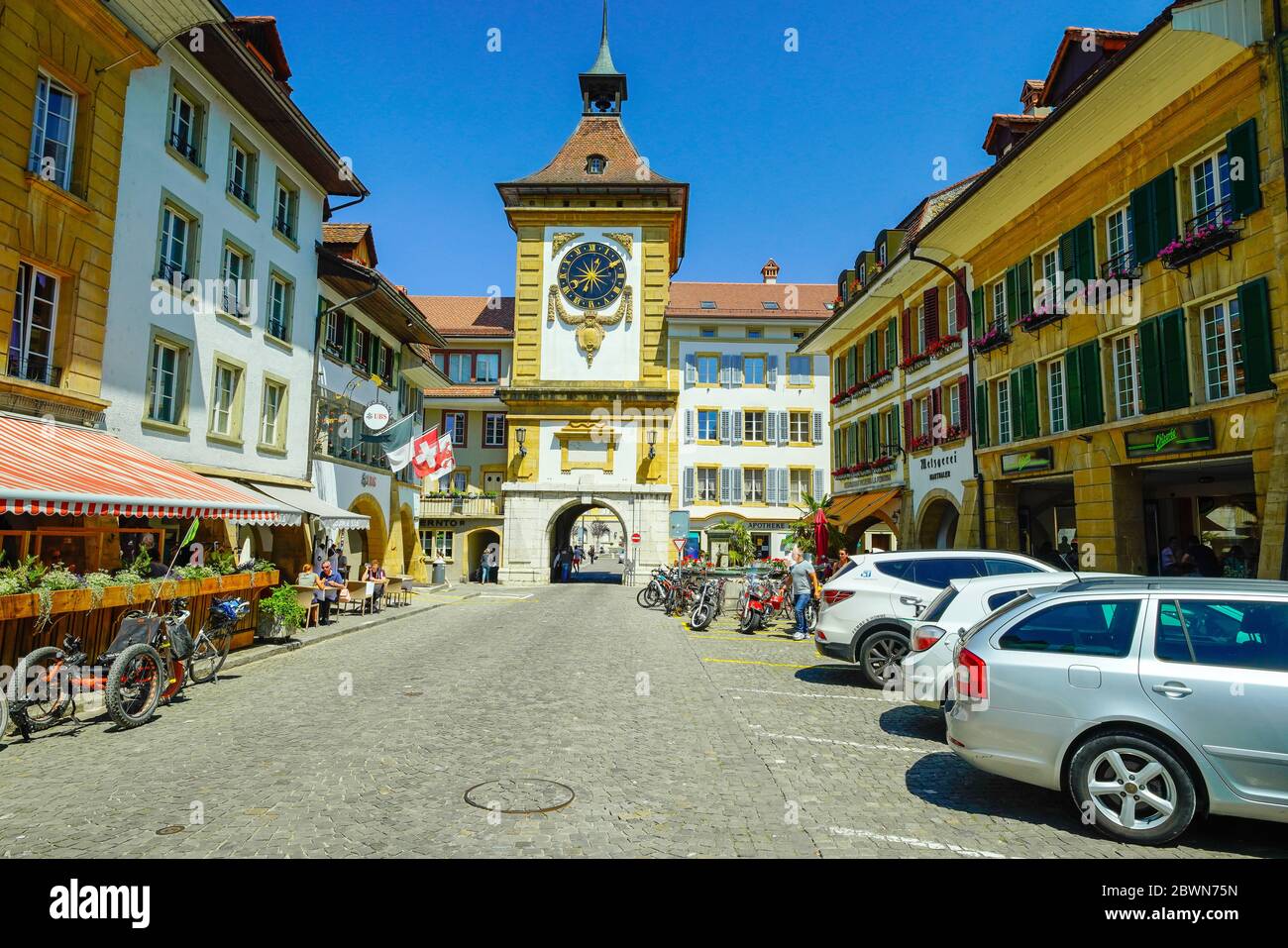 Main street with view to the berntor hi-res stock photography and ...