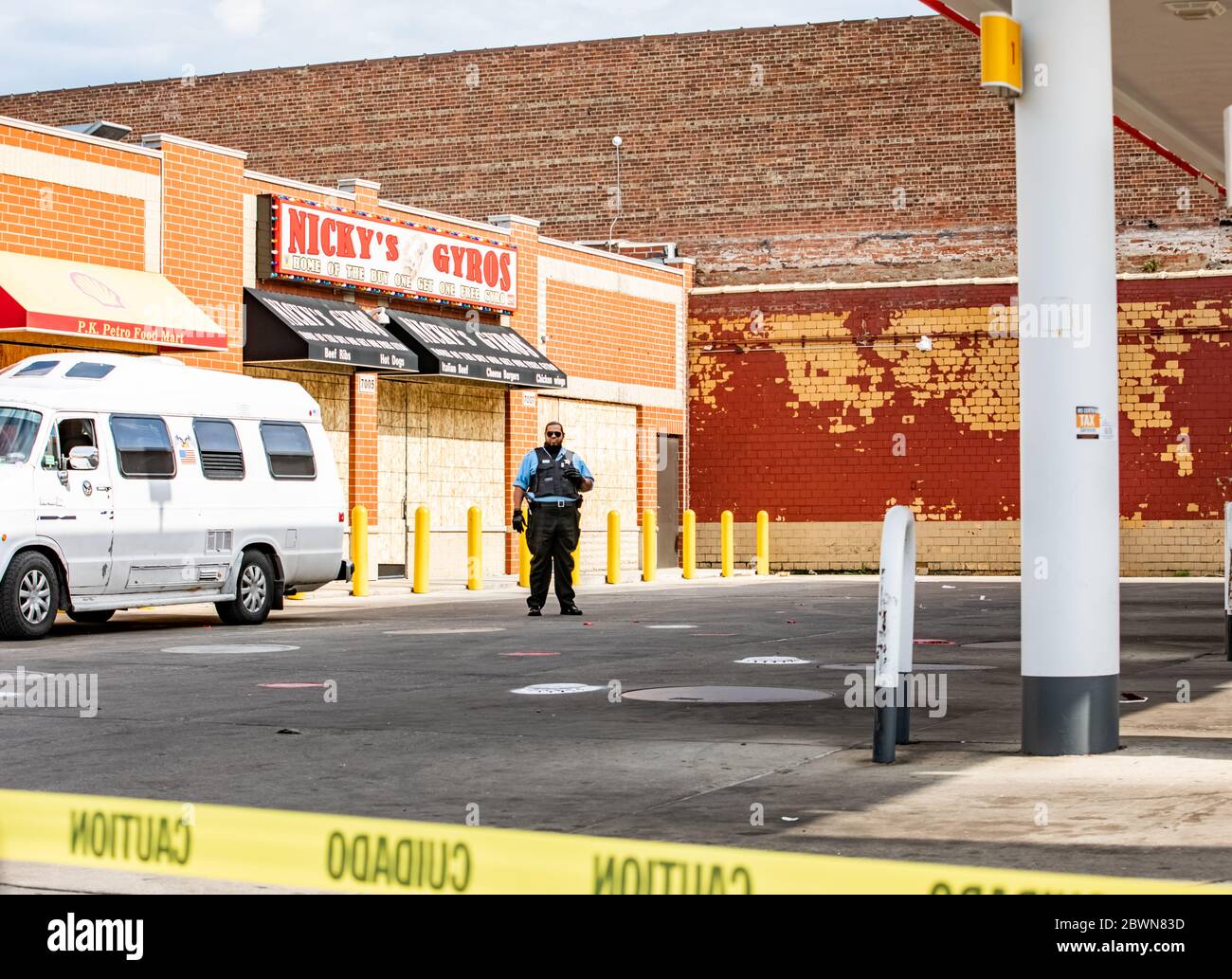 Chicago Riot George Business damage on the southside of Chicago, from riots in that took ...