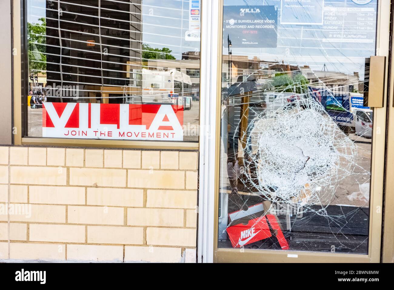 Chicago Riot George Business damage on the southside of Chicago, from riots in that took ...