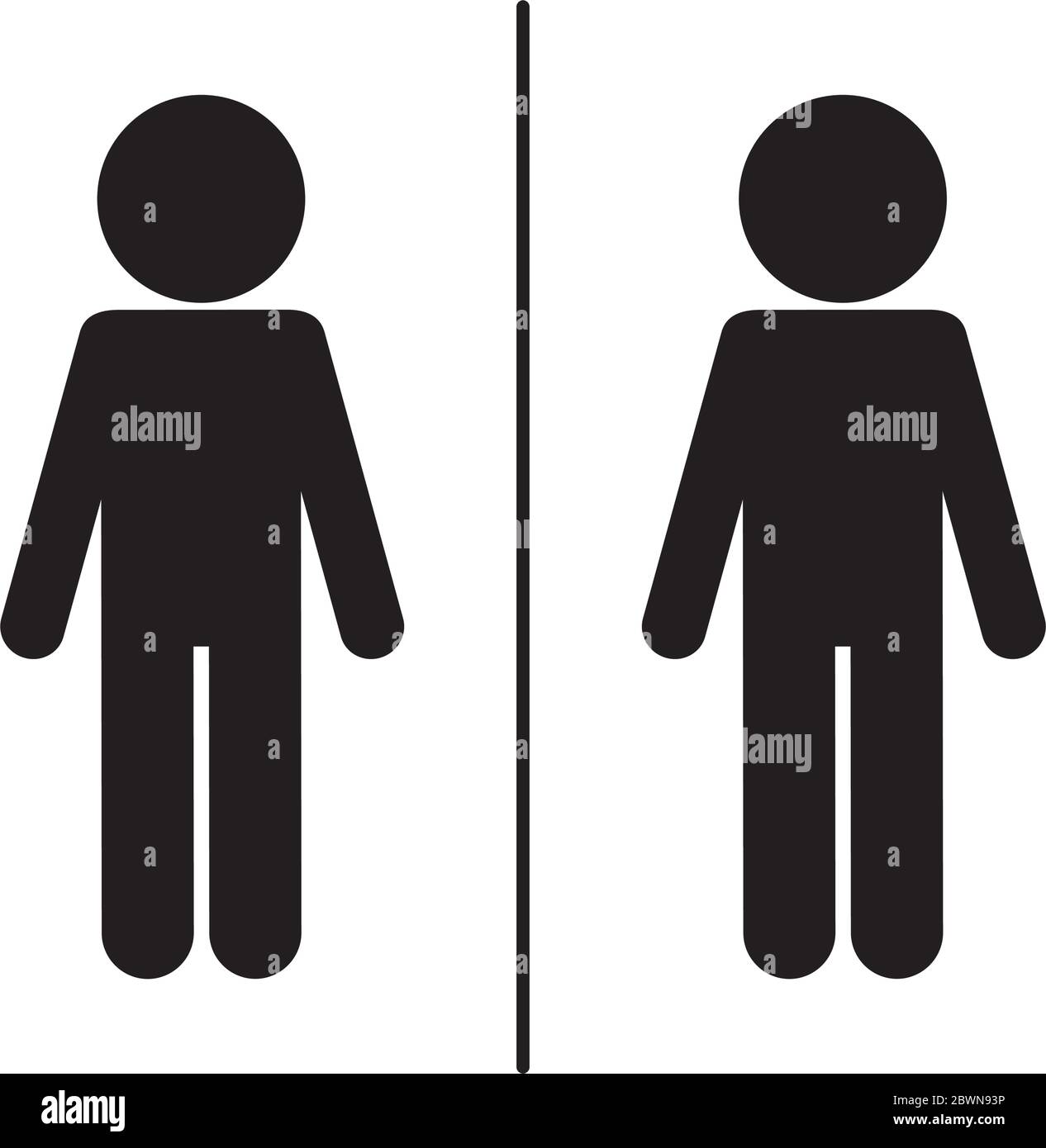 Social distancing between avatars silhouette style icon vector design ...