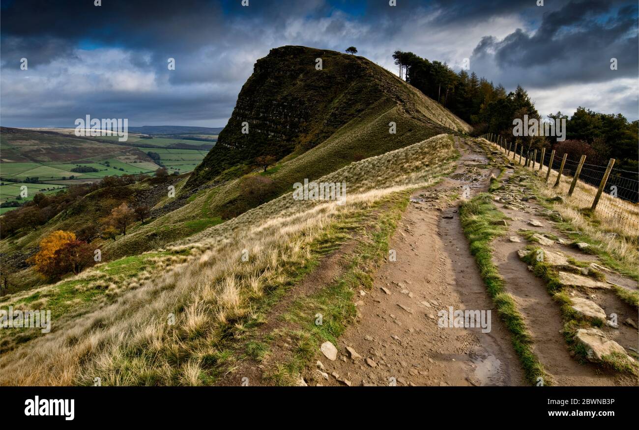 Back Tor from the Peakland Ridge, Derbyshire, England (1) Stock Photo