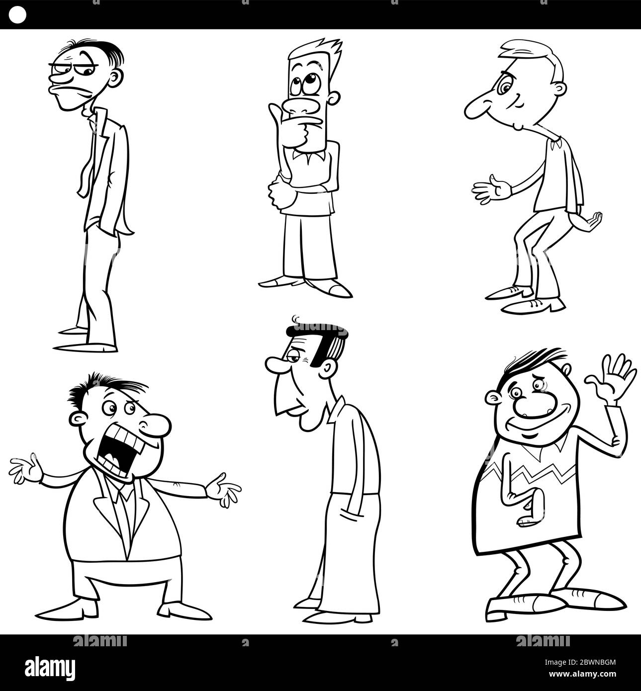 Cartoon Characters Black and White Stock Photos & Images Alamy