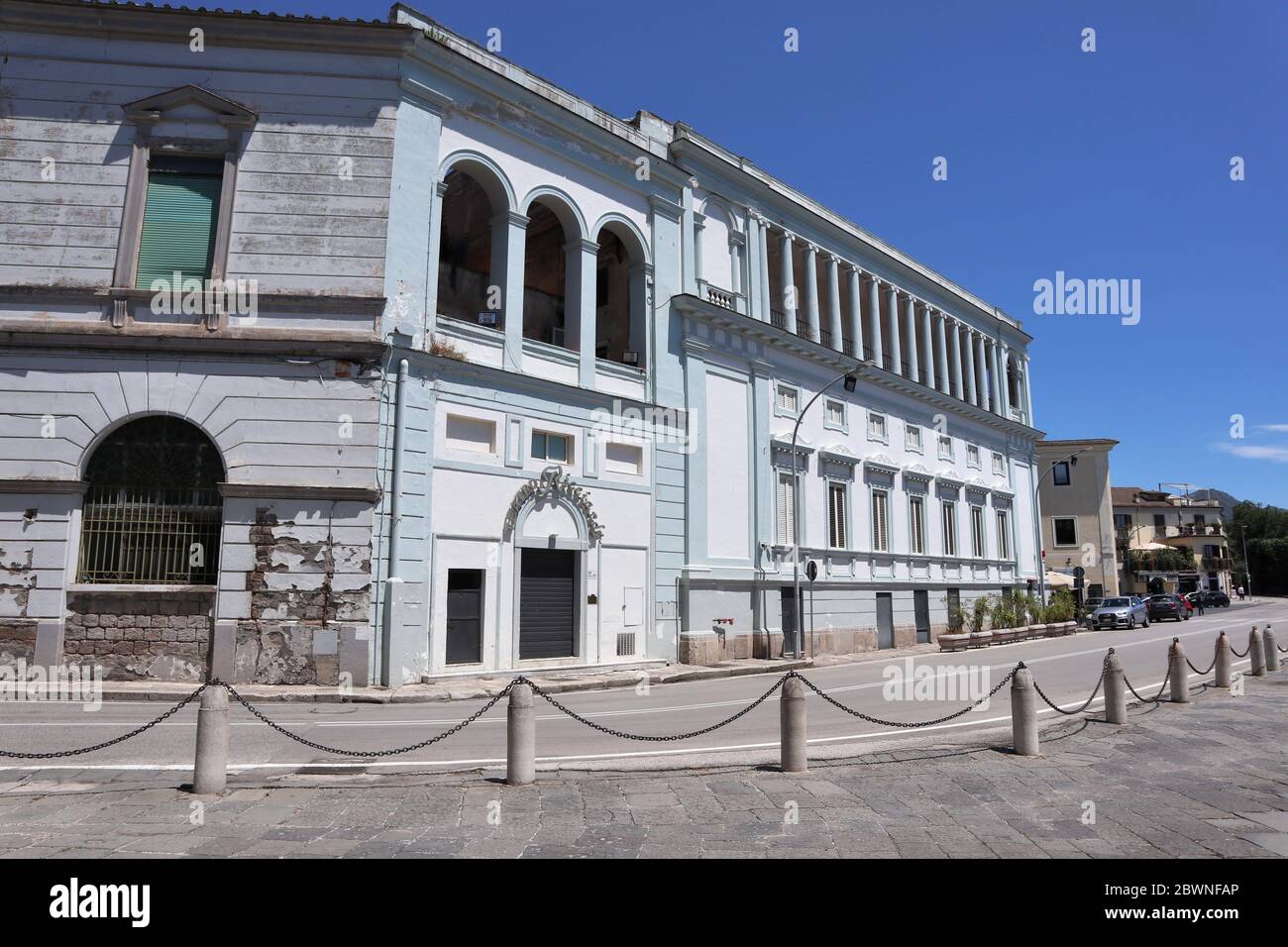 Capua - Teatro Ricciardi da via Palasciano Stock Photo