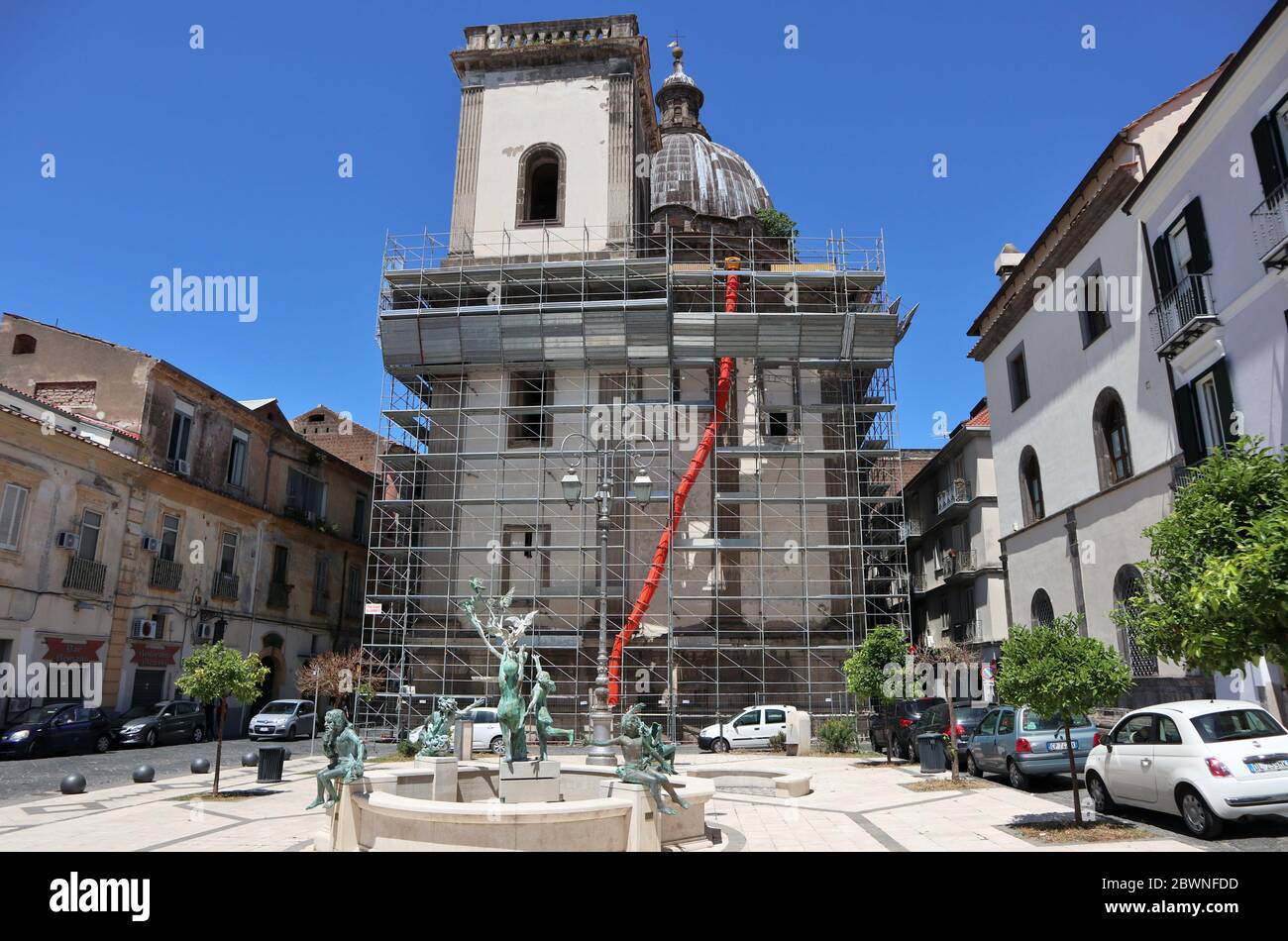 Capua - Campanile del Duomo Stock Photo