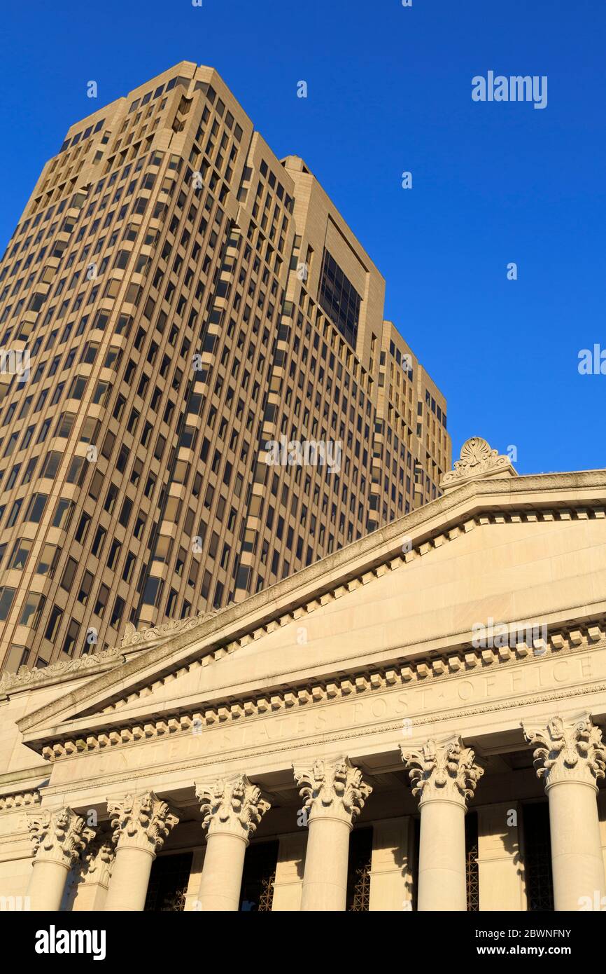 Post Office & Connecticut Financial Center, New Haven, Connecticut, USA