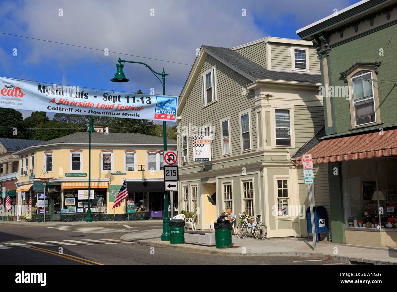 Main Street, Mystic, Connecticut, USA Stock Photo Alamy