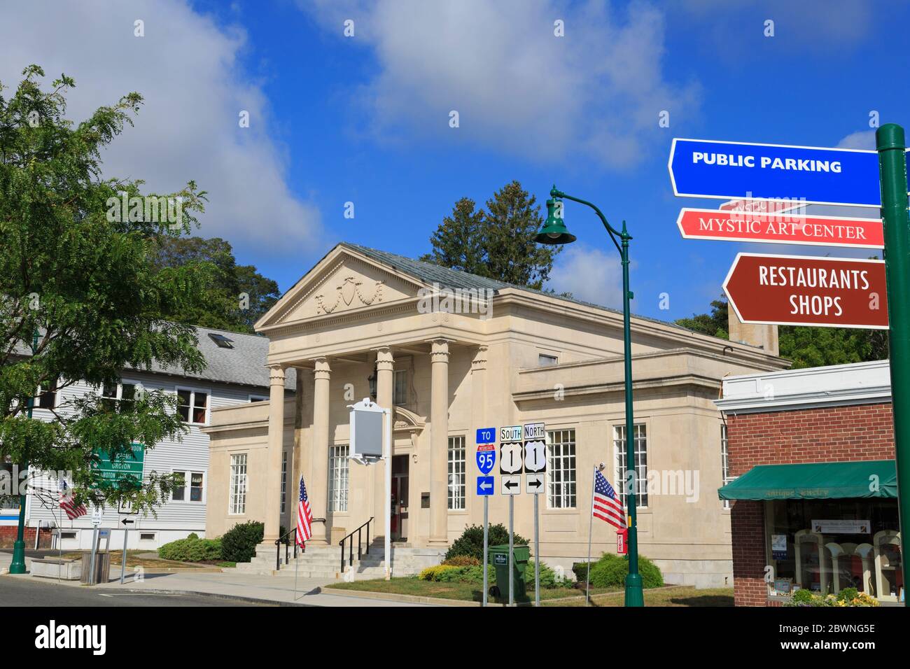 Main Street, Mystic, Connecticut, USA Stock Photo Alamy