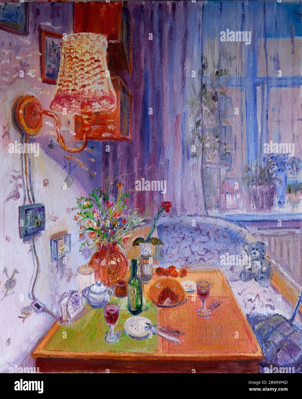 Painting of a kitchen table hi-res stock photography and images - Alamy