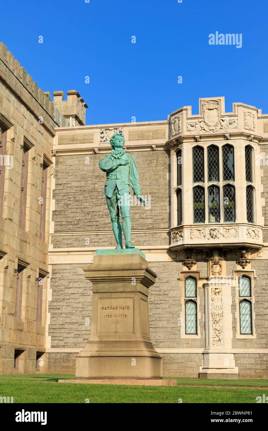 Nathan Hale statue, Wadsworth Atheneum Museum of Art, Hartford
