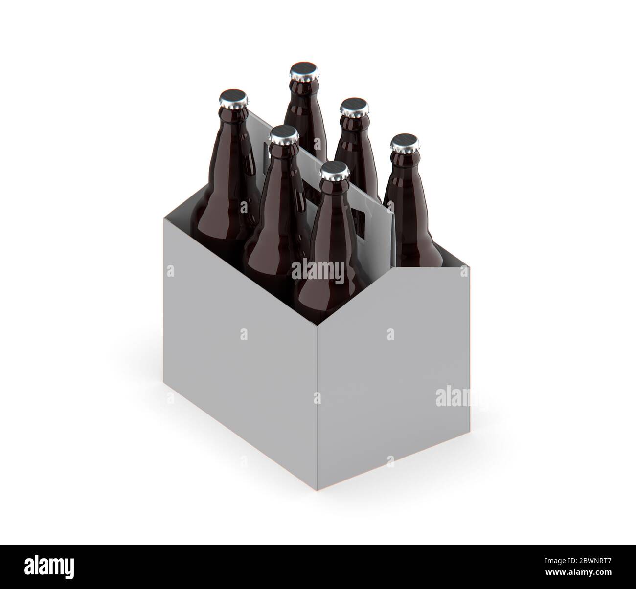 Download Beer Box Mockup Isolated Layout Stock Photo Alamy