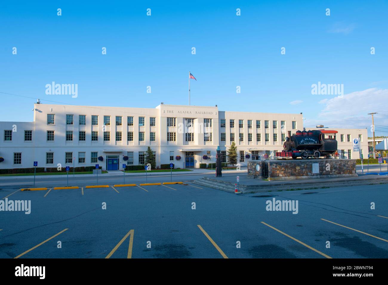 Anchorage Depot is the terminal of the Alaska Railroad in downtown