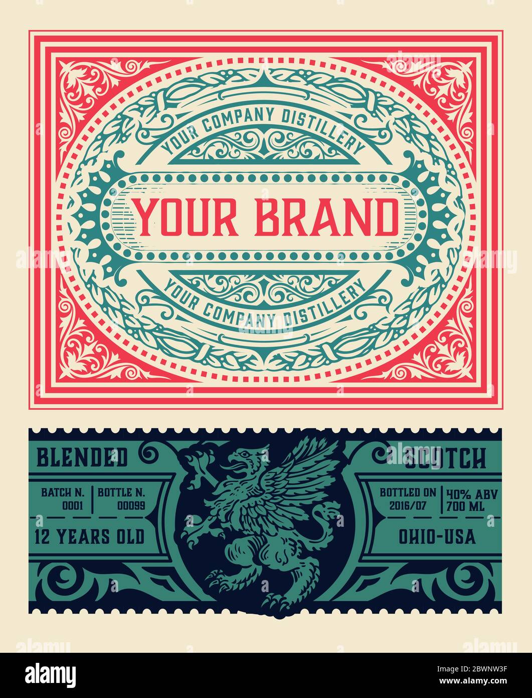 Vintage alcohol gin hi-res stock photography and images - Alamy