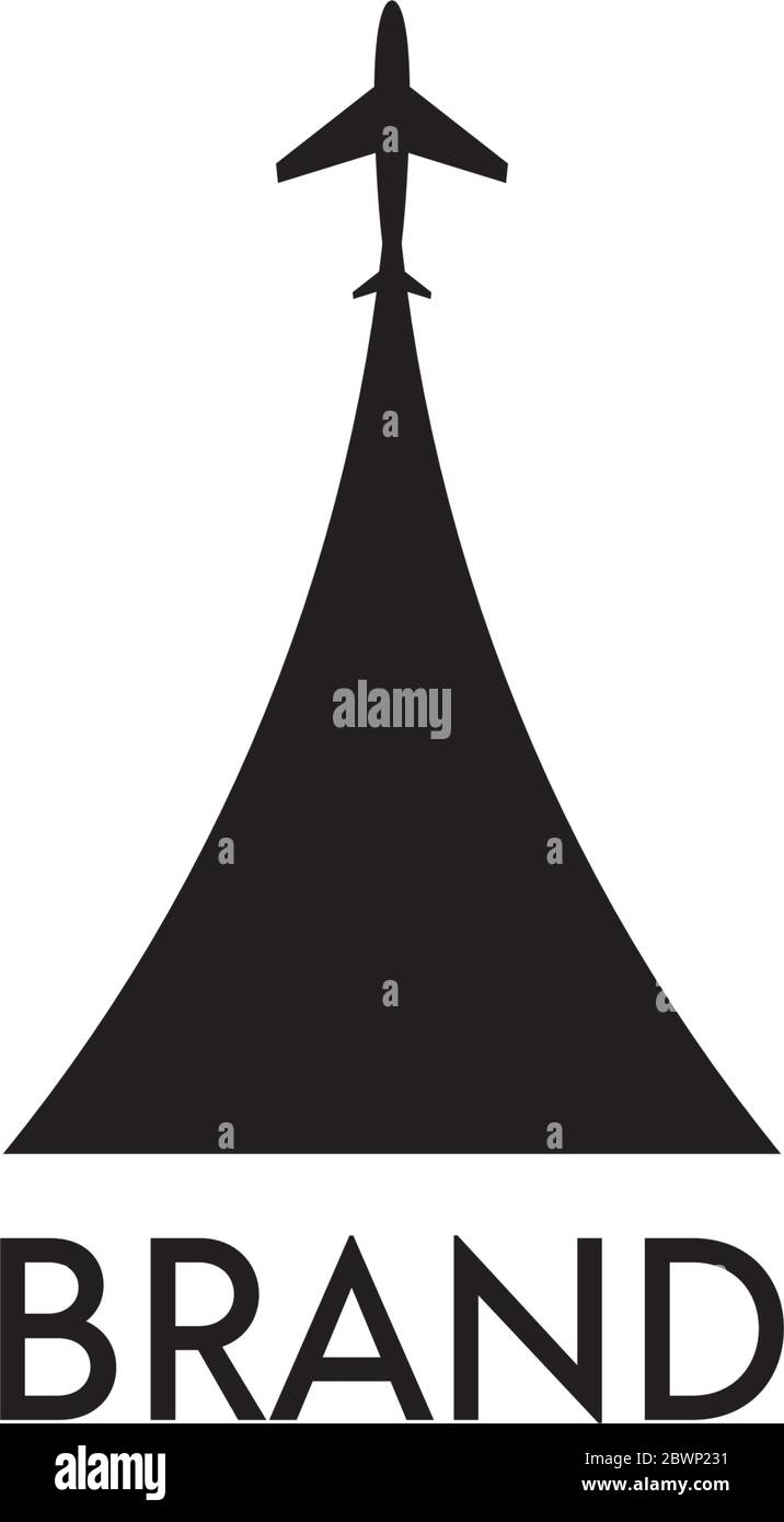 Airplane icon black color Stock Vector Images - Alamy