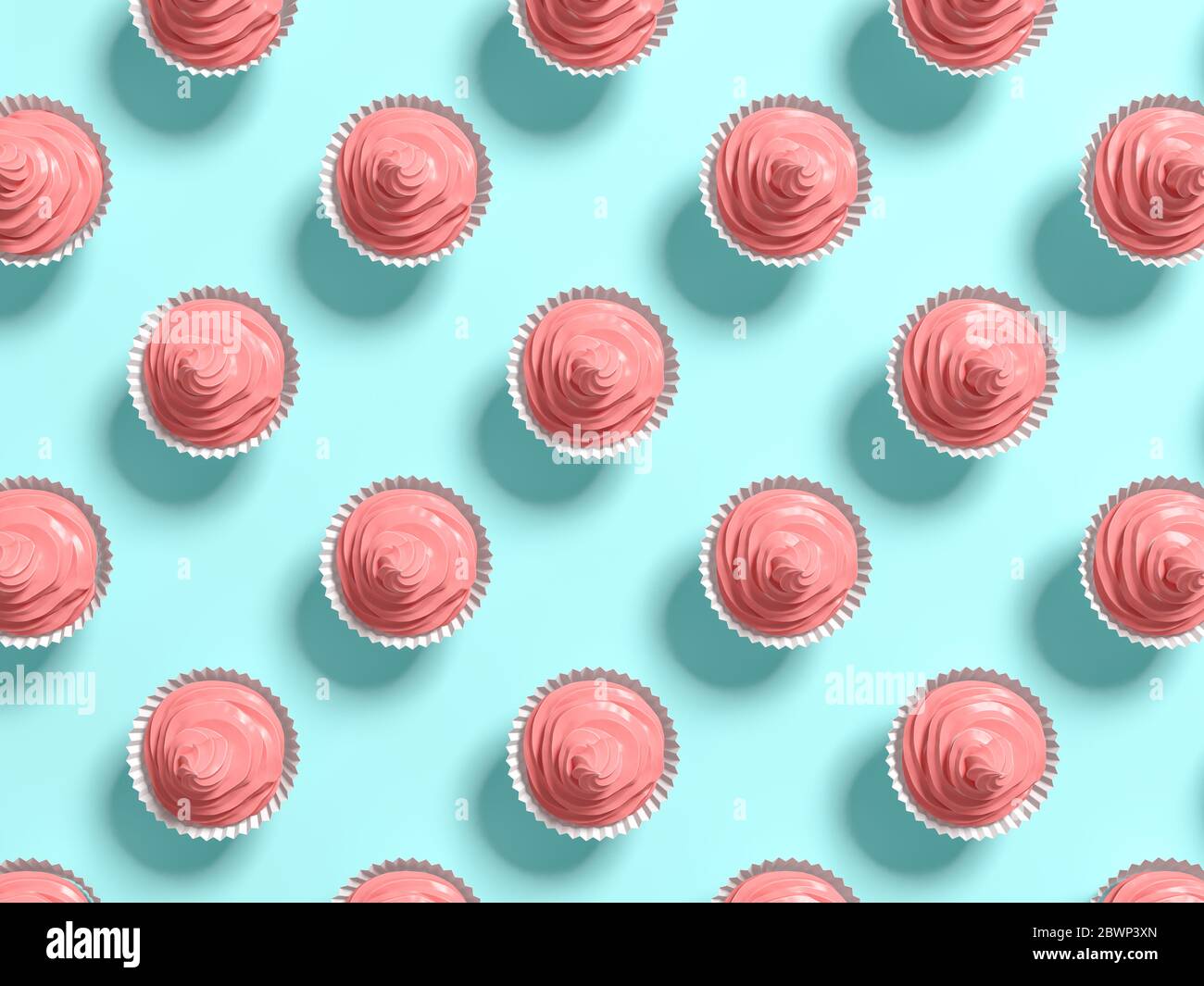 Punchy pastels cake abstract background 3D illustration Stock Photo Alamy