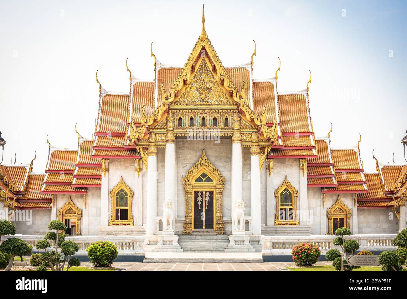 wat benchamabophit Tempel bangkok thailand Stock Photo