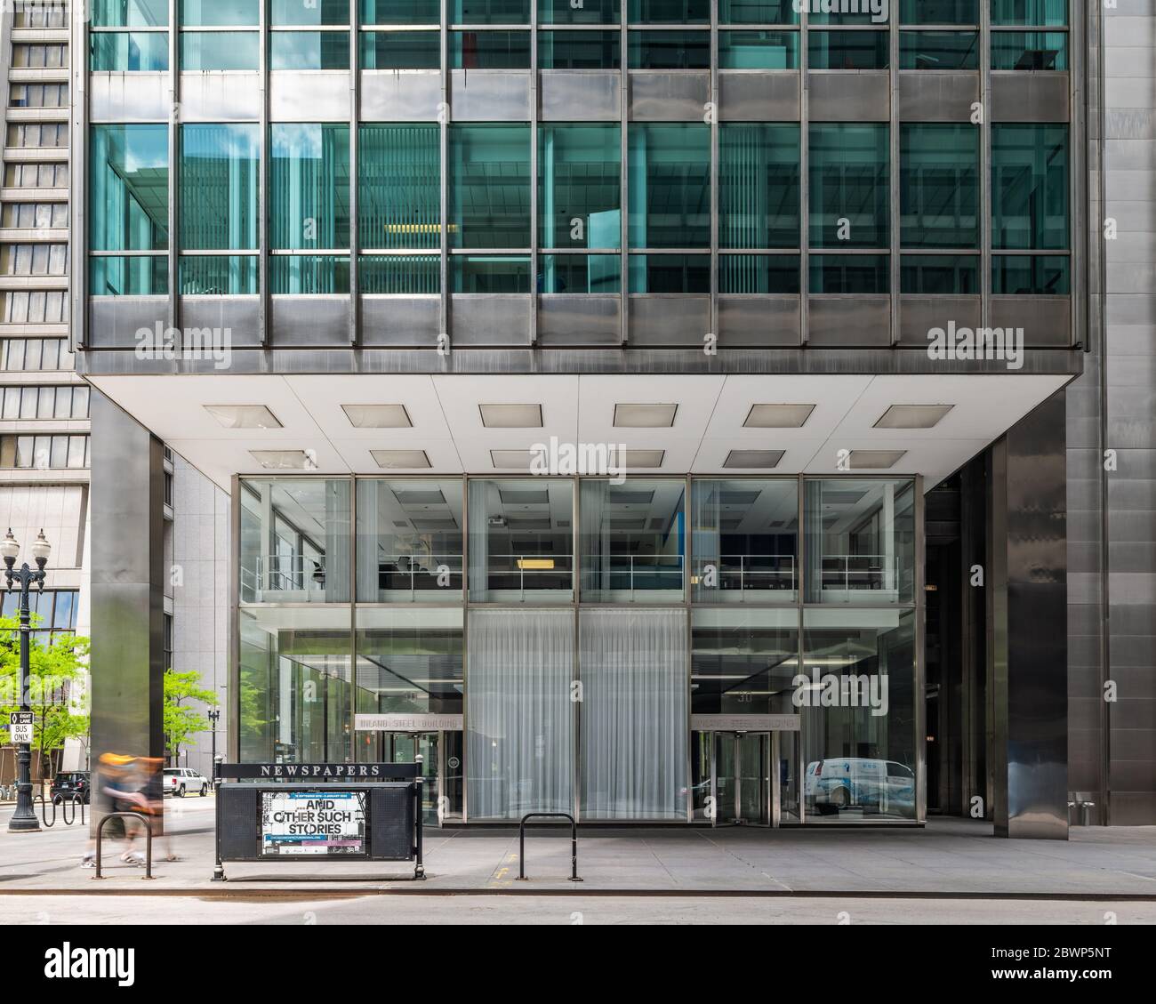 Inland Steel Building, designed by Bruce Graham and Walter Netsch of Skidmore, Owings & Merrill Stock Photo