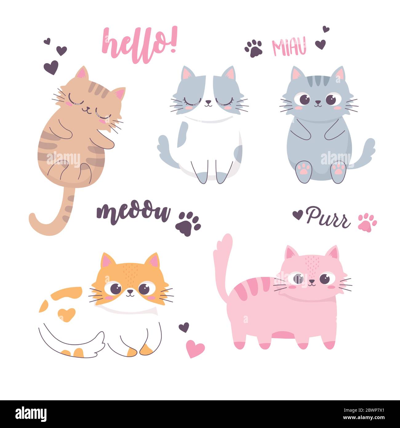Cute cat Vectors & Illustrations for Free Download