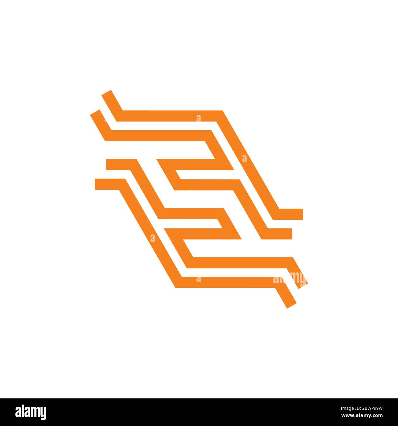 letters sf simple line logo vector Stock Vector Image & Art - Alamy