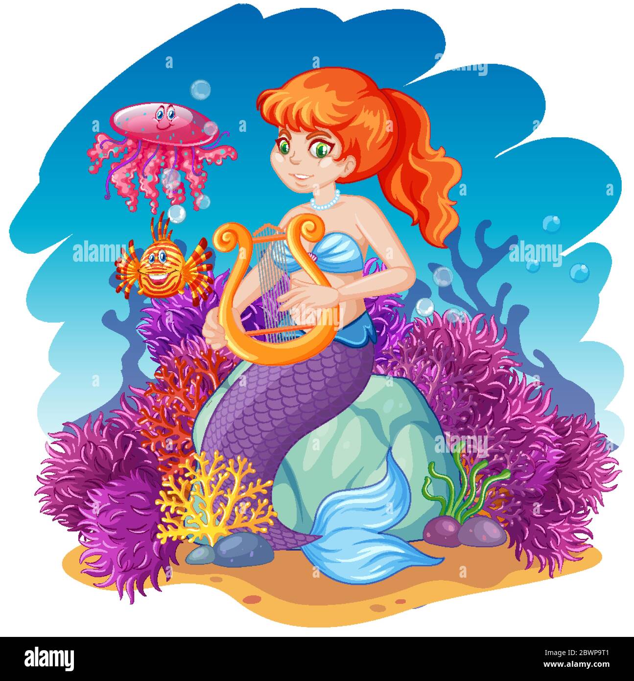 Download Mermaid Water Creature Royalty-Free Stock Illustration