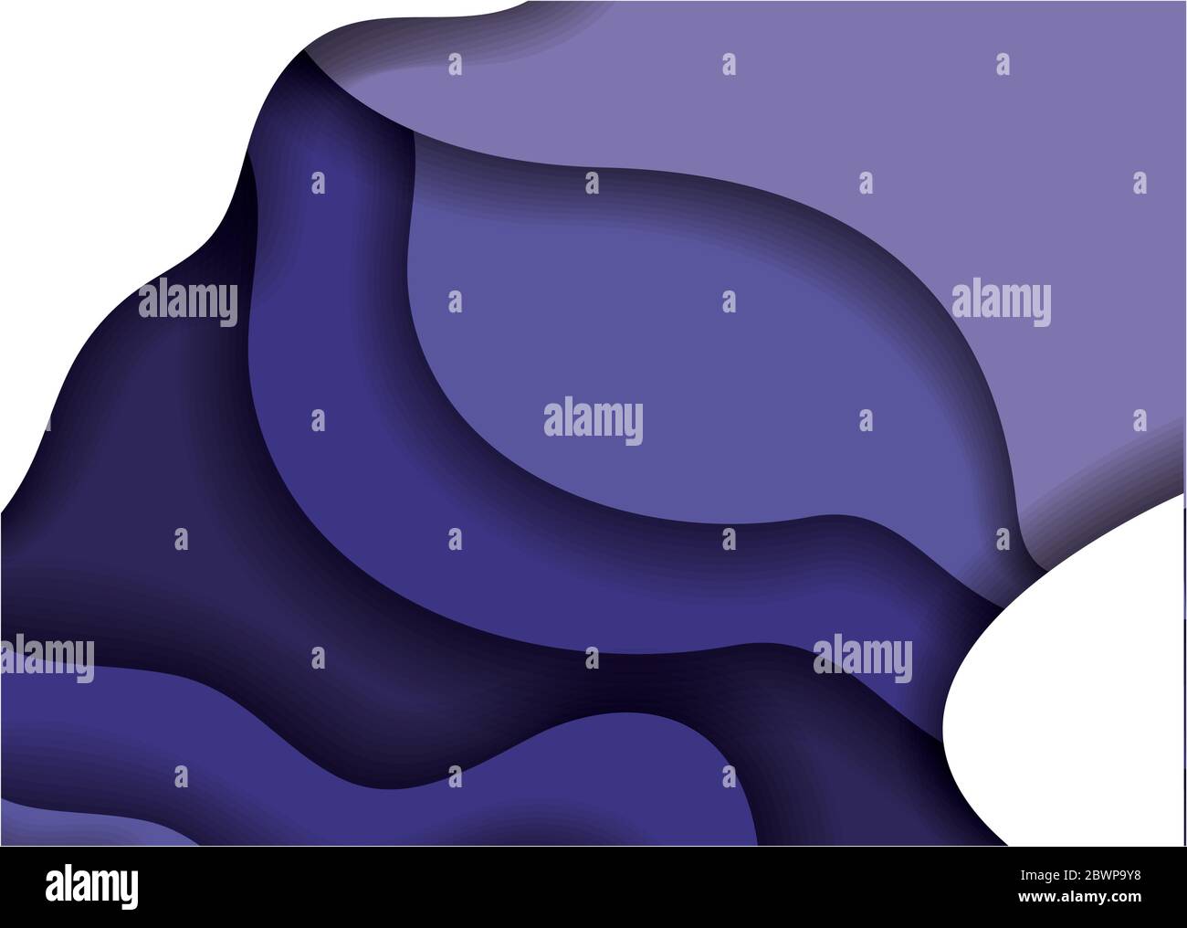 Blue waves background inside frame vector design Stock Vector Image ...