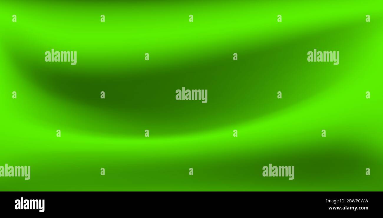 Abstract background with wavy surface in green colors Stock Vector