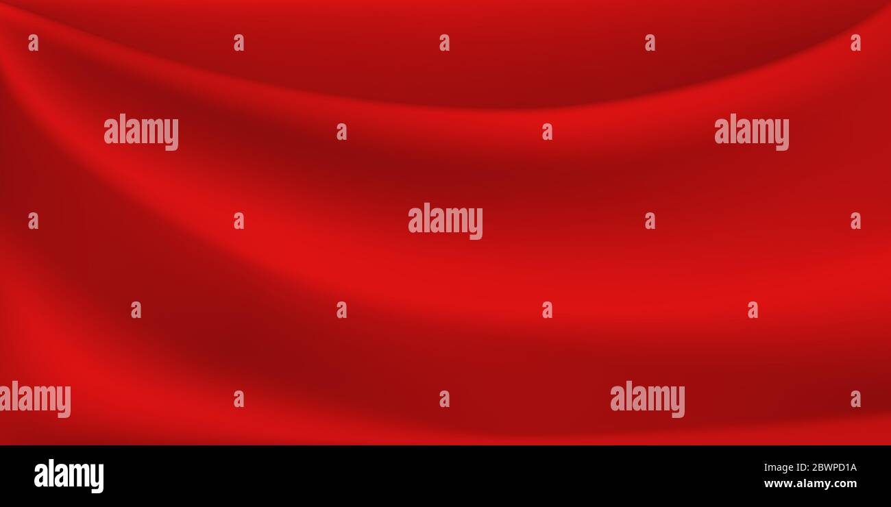 Abstract background with wavy surface in red colors Stock Vector