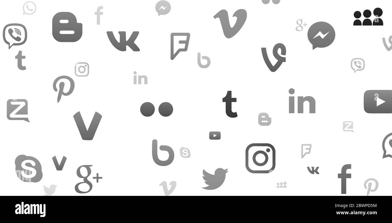 Voronezh Russia January 11 Background Of Black And White Popular Social Media Icons Youtube Instagram Twitter Facebook Whatsapp Pinter Stock Vector Image Art Alamy Voronezh Russia January 11 Background Of Black And White Popular Social Media Icons Youtube Instagram Twitter Facebook Whatsapp Pinter Stock Vector Image Art Alamy