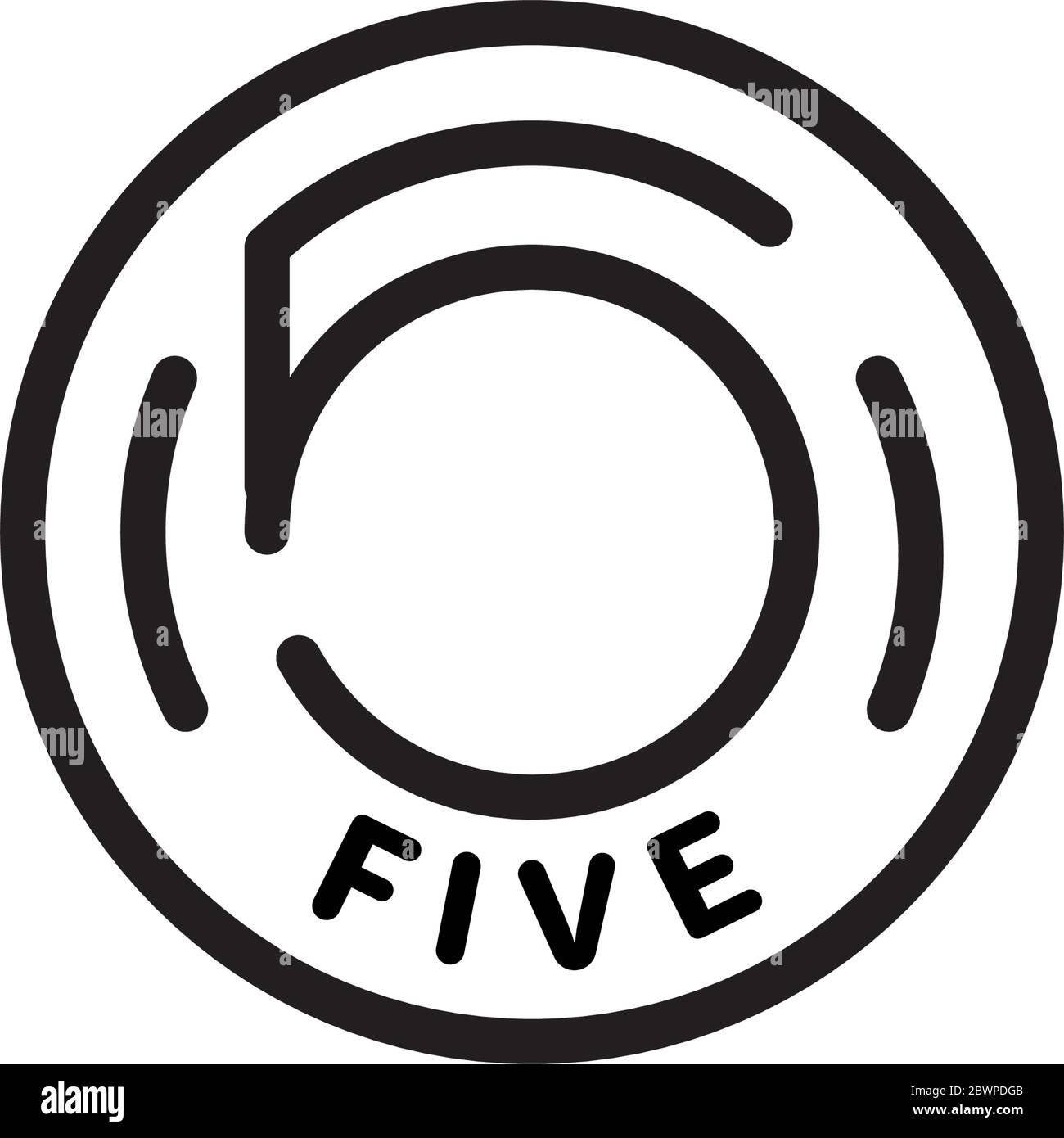 number 5 logo