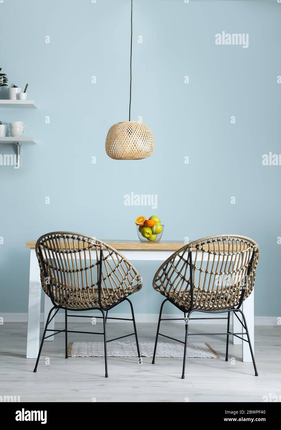 Interior of modern dining room Stock Photo - Alamy