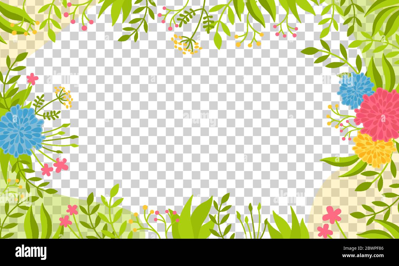 Bright Frame Abstract Transparent background bright with floral elements, peonies. Trendy ...