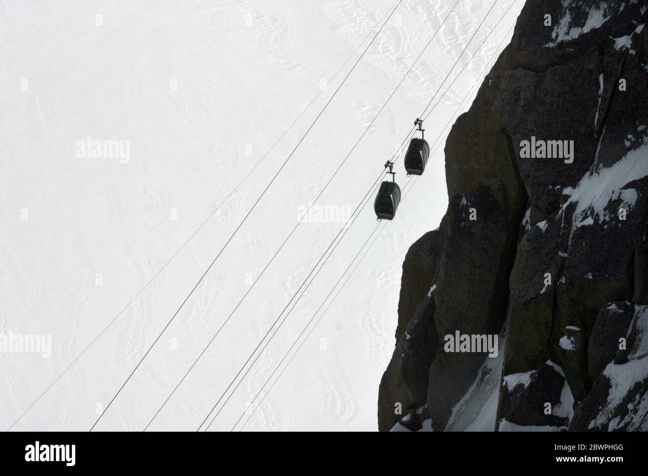 Mount Aiguille Du Midi Cable Car in French Alps, France Stock Photo Alamy