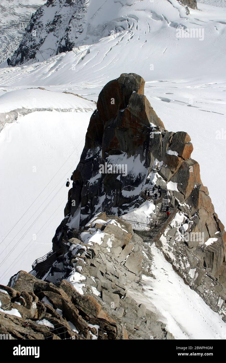 Cable Railway Aiguille Du Midi High Resolution Stock Photography and ...