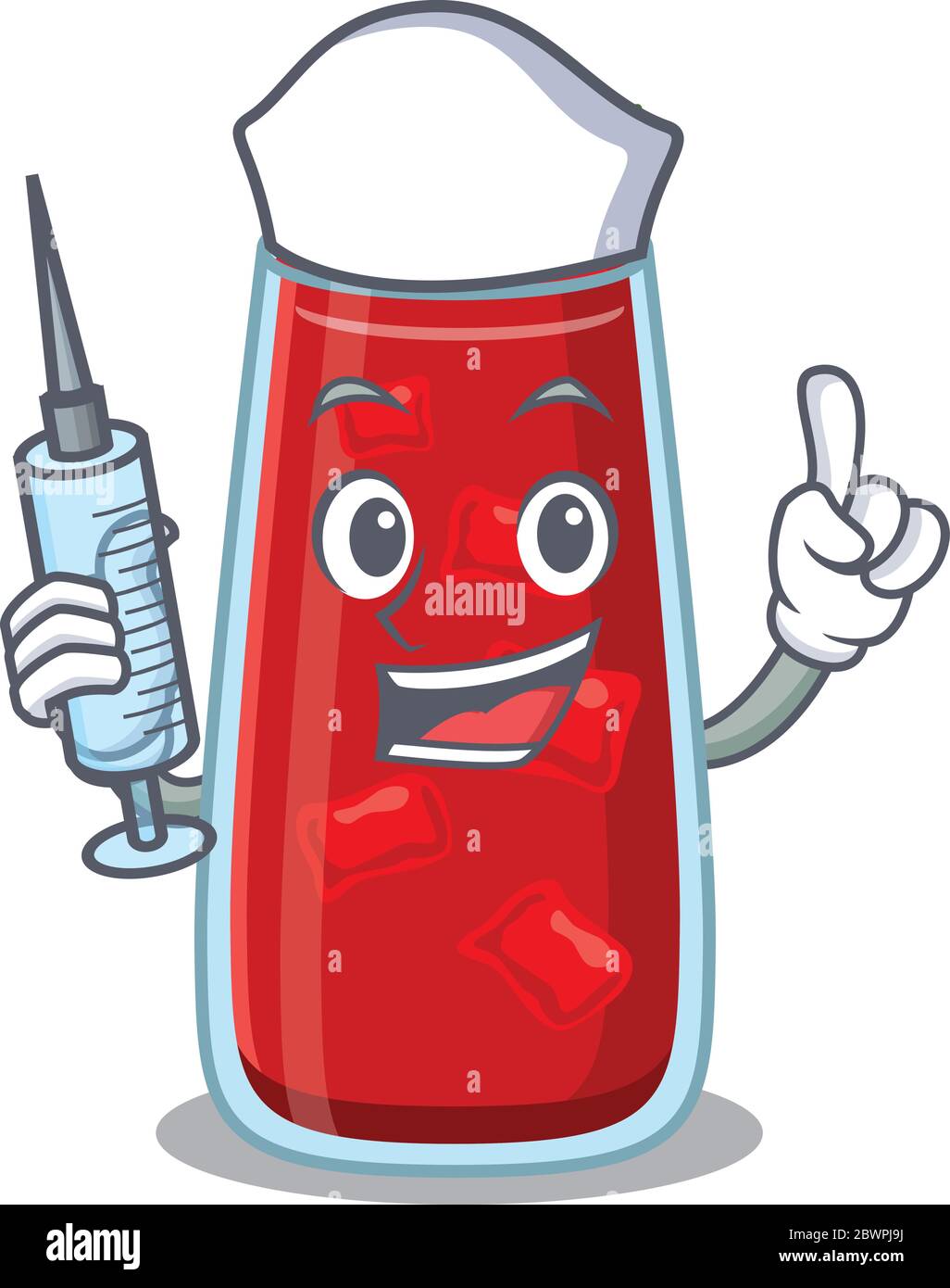 Bloody mary cocktail humble nurse mascot design with a syringe Stock Vector  Image & Art - Alamy