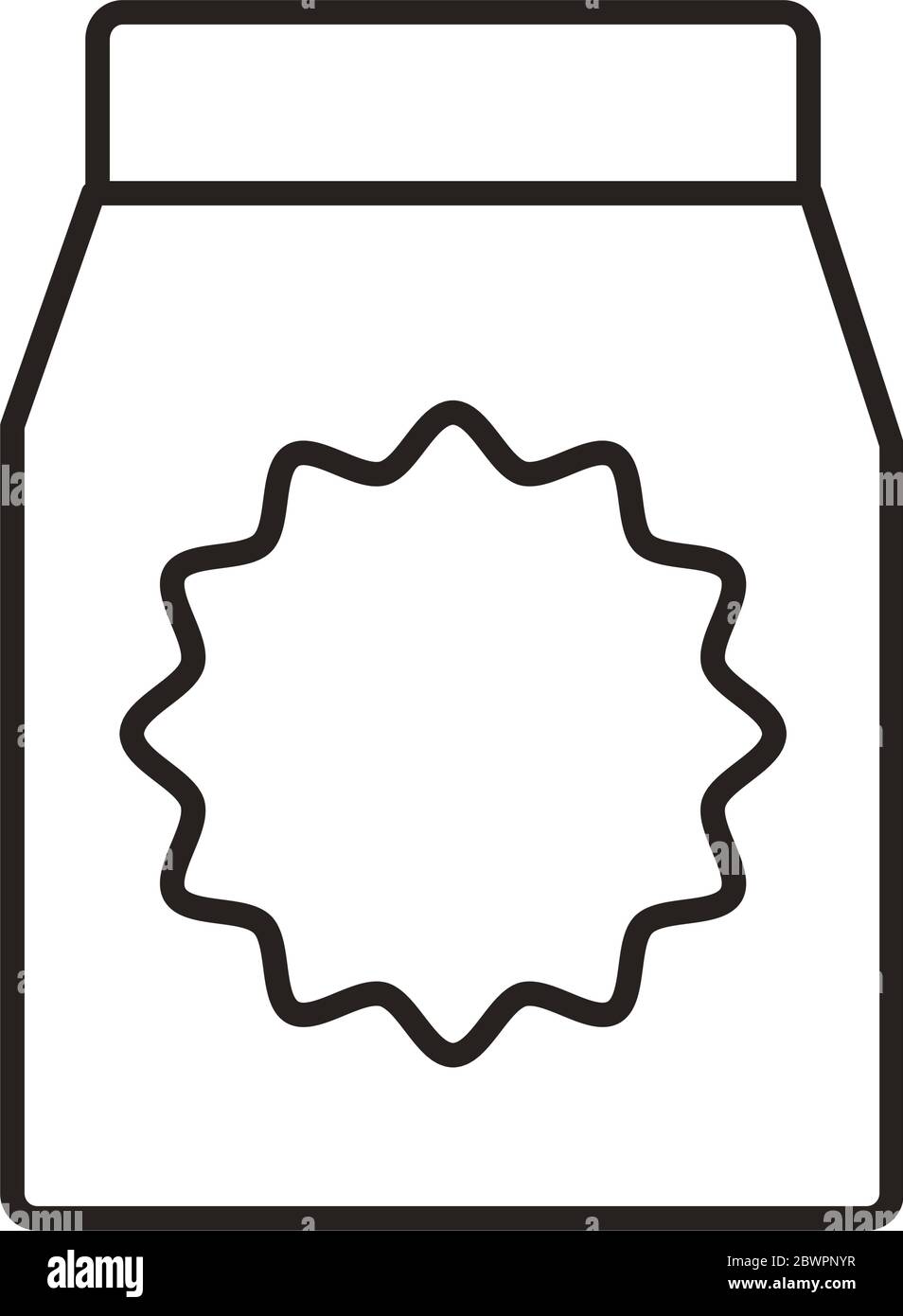 food paper bag line style icon Stock Vector Image & Art - Alamy