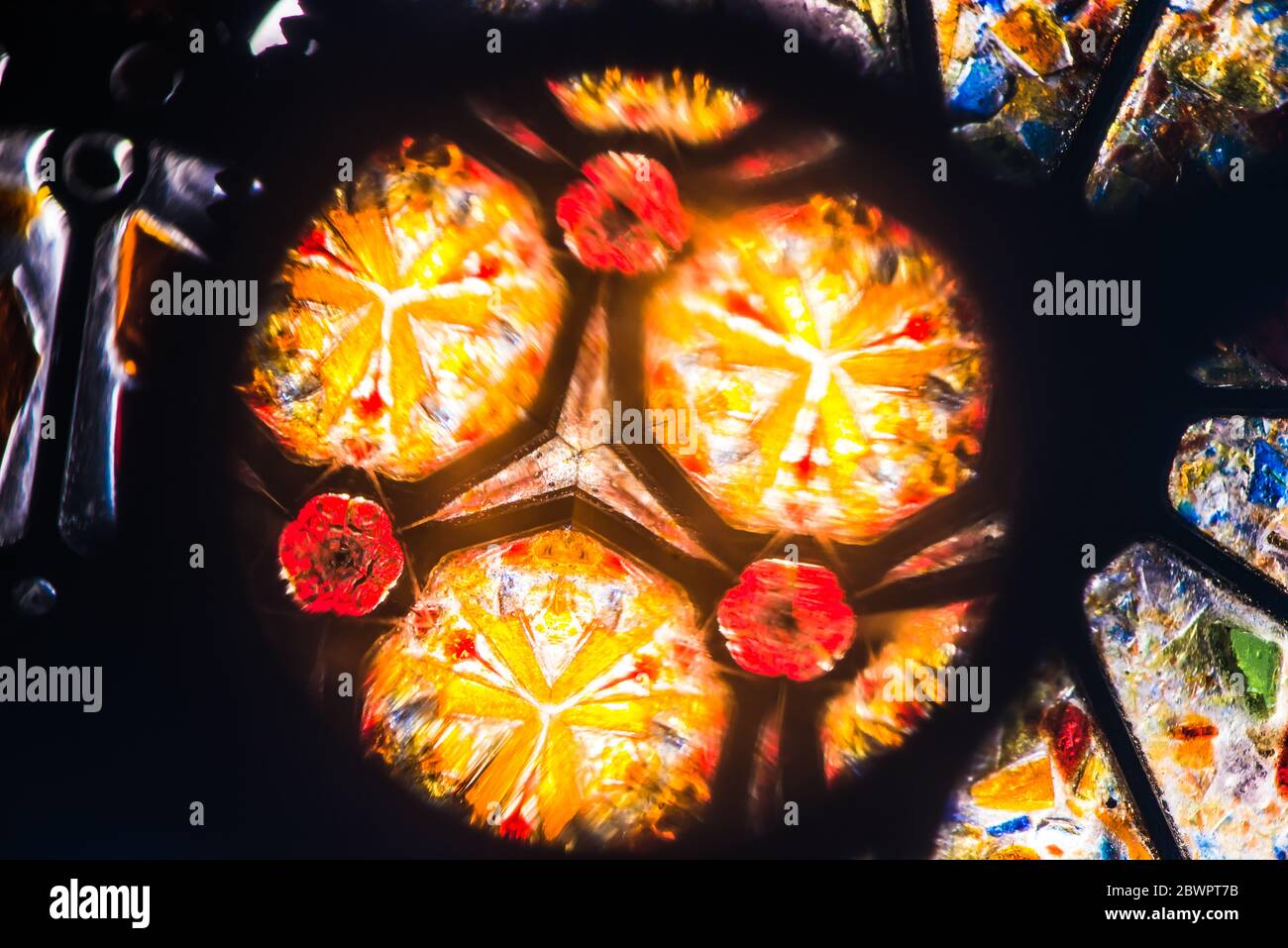 Kaleidoscope pattern, abstract background, real view Stock Photo